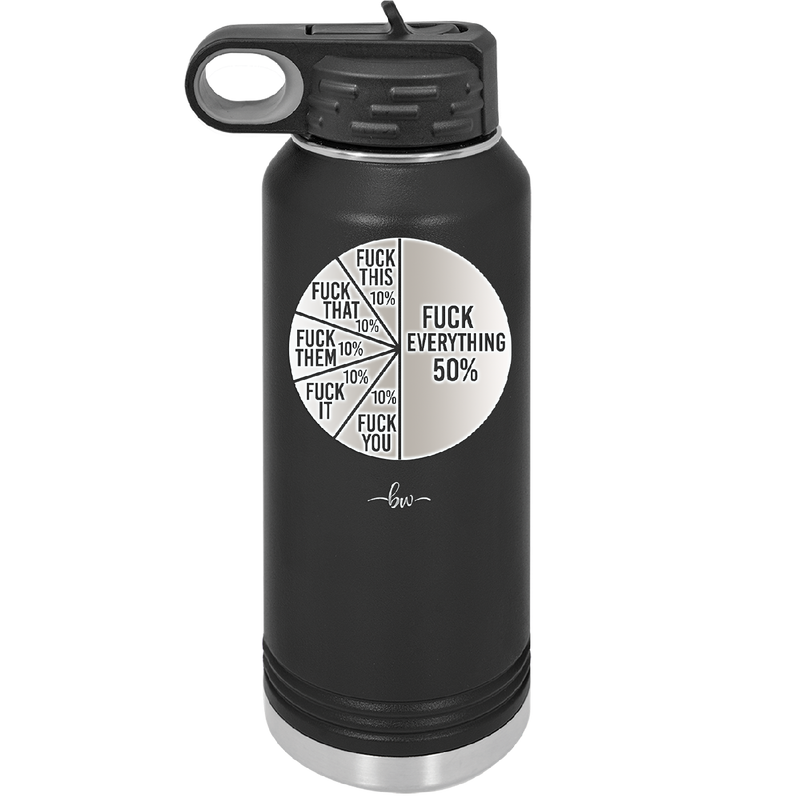 Fuck This That Them It You Everything Pie Chart - Laser Engraved Stainless Steel Drinkware - 2293 -