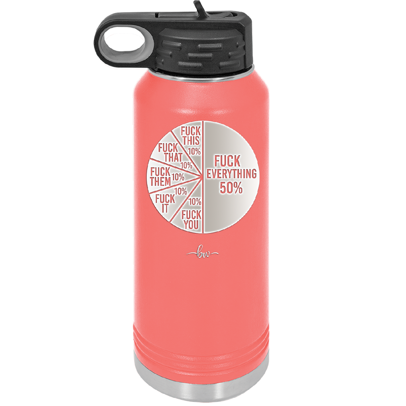 Fuck This That Them It You Everything Pie Chart - Laser Engraved Stainless Steel Drinkware - 2293 -