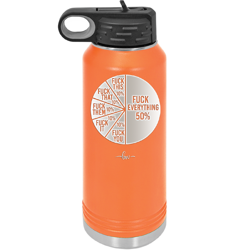 Fuck This That Them It You Everything Pie Chart - Laser Engraved Stainless Steel Drinkware - 2293 -