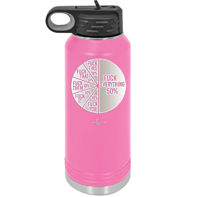 Fuck This That Them It You Everything Pie Chart - Laser Engraved Stainless Steel Drinkware - 2293 -