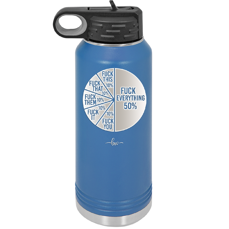Fuck This That Them It You Everything Pie Chart - Laser Engraved Stainless Steel Drinkware - 2293 -