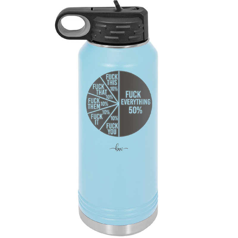 Fuck This That Them It You Everything Pie Chart - Laser Engraved Stainless Steel Drinkware - 2293 -