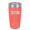Fuck Your Feelings with Stick Figure - Laser Engraved Stainless Steel Drinkware - 2295 -