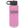 Fuck Your Feelings with Stick Figure - Laser Engraved Stainless Steel Drinkware - 2295 -