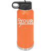 Fuck Your Feelings with Stick Figure - Laser Engraved Stainless Steel Drinkware - 2295 -