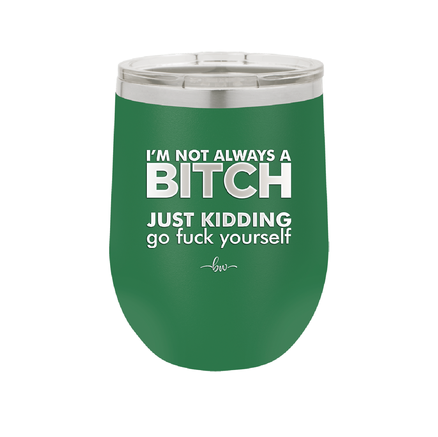 I'm Not Always a Bitch Just Kidding Go Fuck Yourself - Laser Engraved Stainless Steel Drinkware - 2312 -