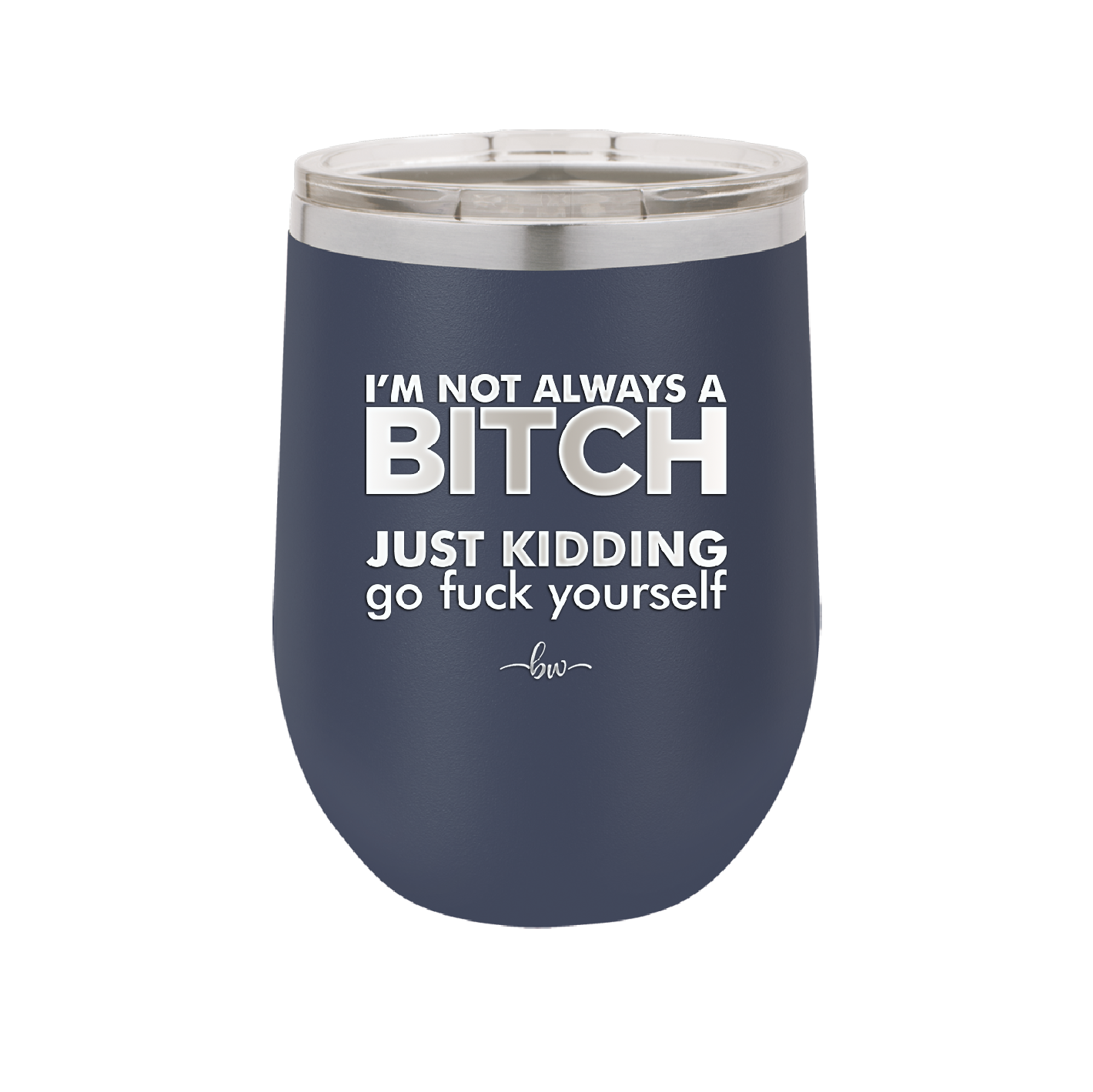I'm Not Always a Bitch Just Kidding Go Fuck Yourself - Laser Engraved Stainless Steel Drinkware - 2312 -