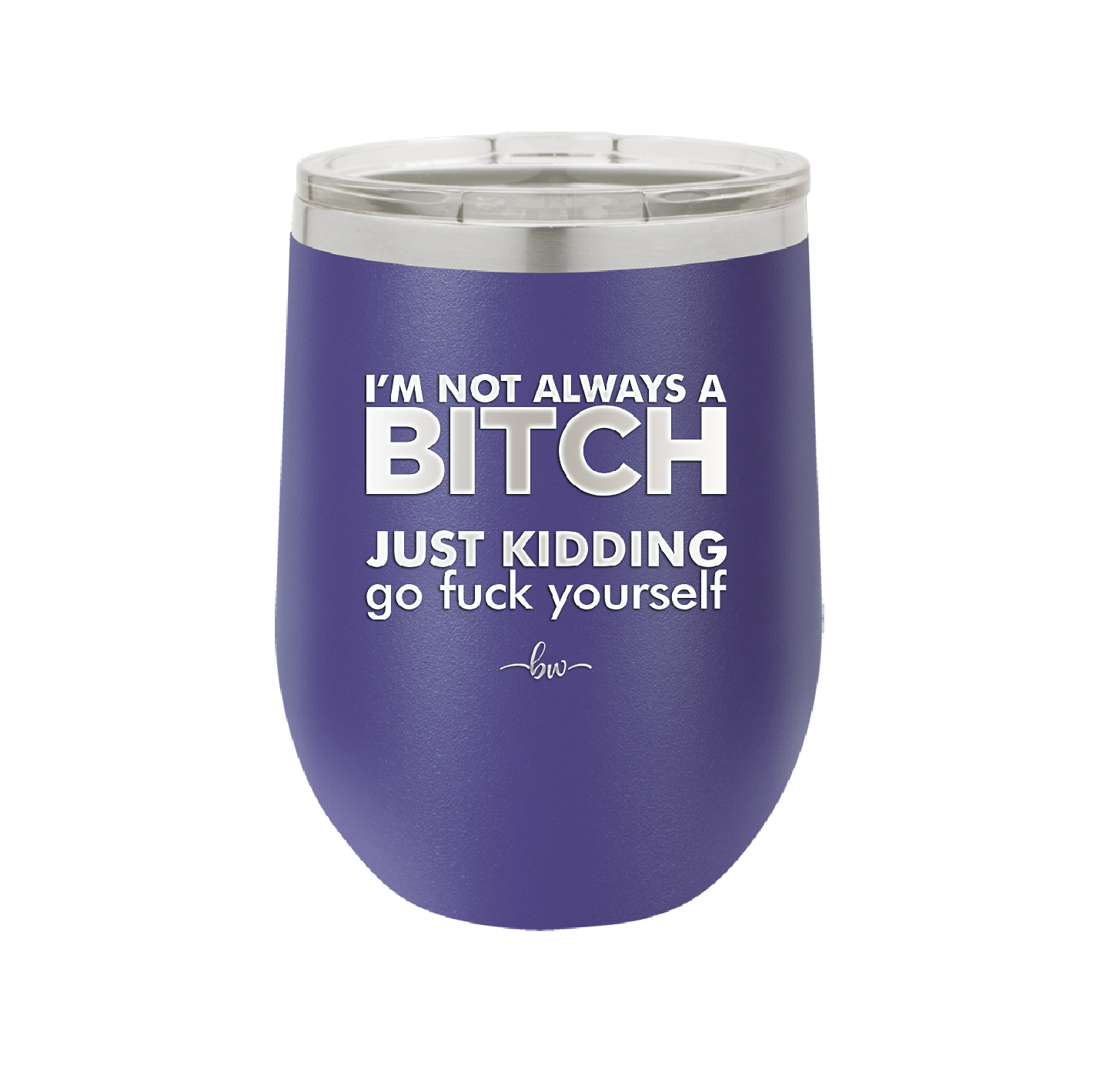 I'm Not Always a Bitch Just Kidding Go Fuck Yourself - Laser Engraved Stainless Steel Drinkware - 2312 -