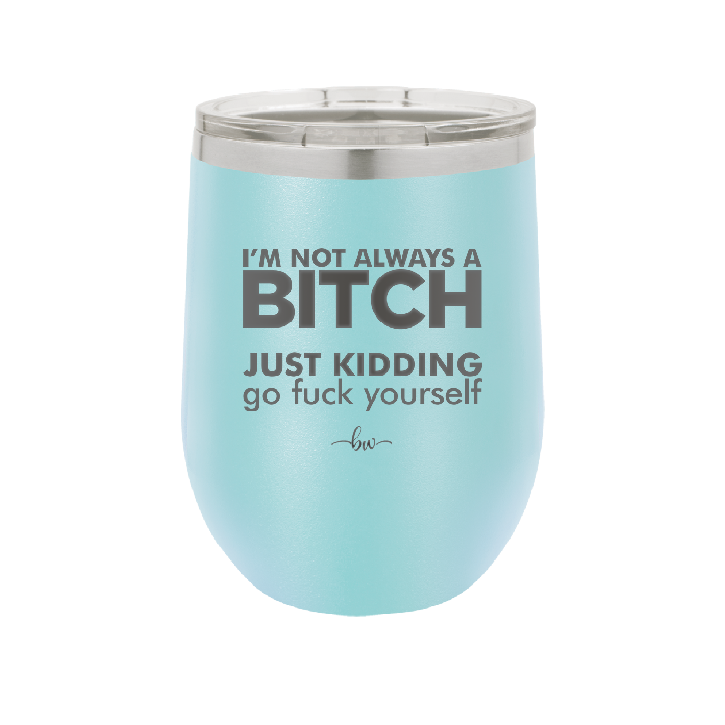 I'm Not Always a Bitch Just Kidding Go Fuck Yourself - Laser Engraved Stainless Steel Drinkware - 2312 -