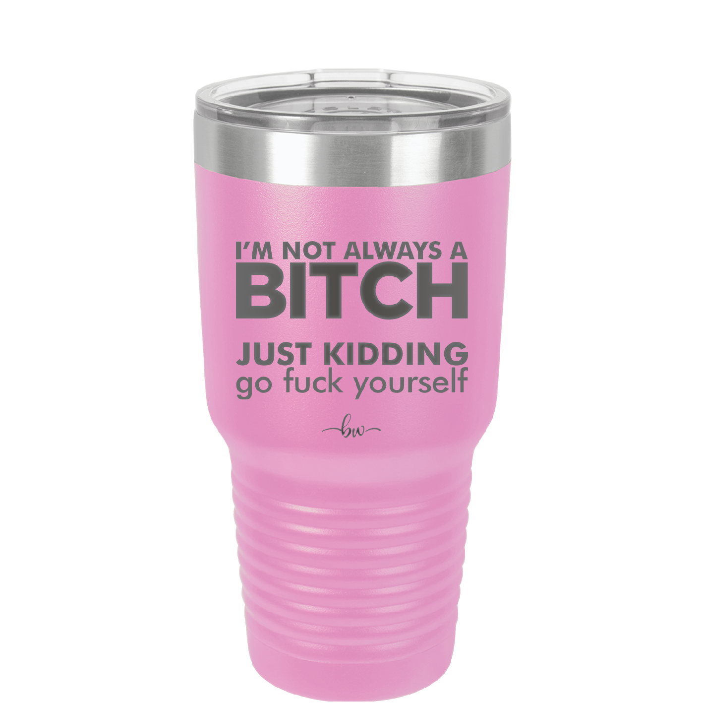 I'm Not Always a Bitch Just Kidding Go Fuck Yourself - Laser Engraved Stainless Steel Drinkware - 2312 -