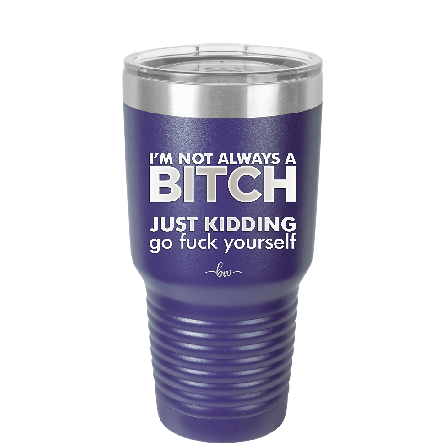 I'm Not Always a Bitch Just Kidding Go Fuck Yourself - Laser Engraved Stainless Steel Drinkware - 2312 -