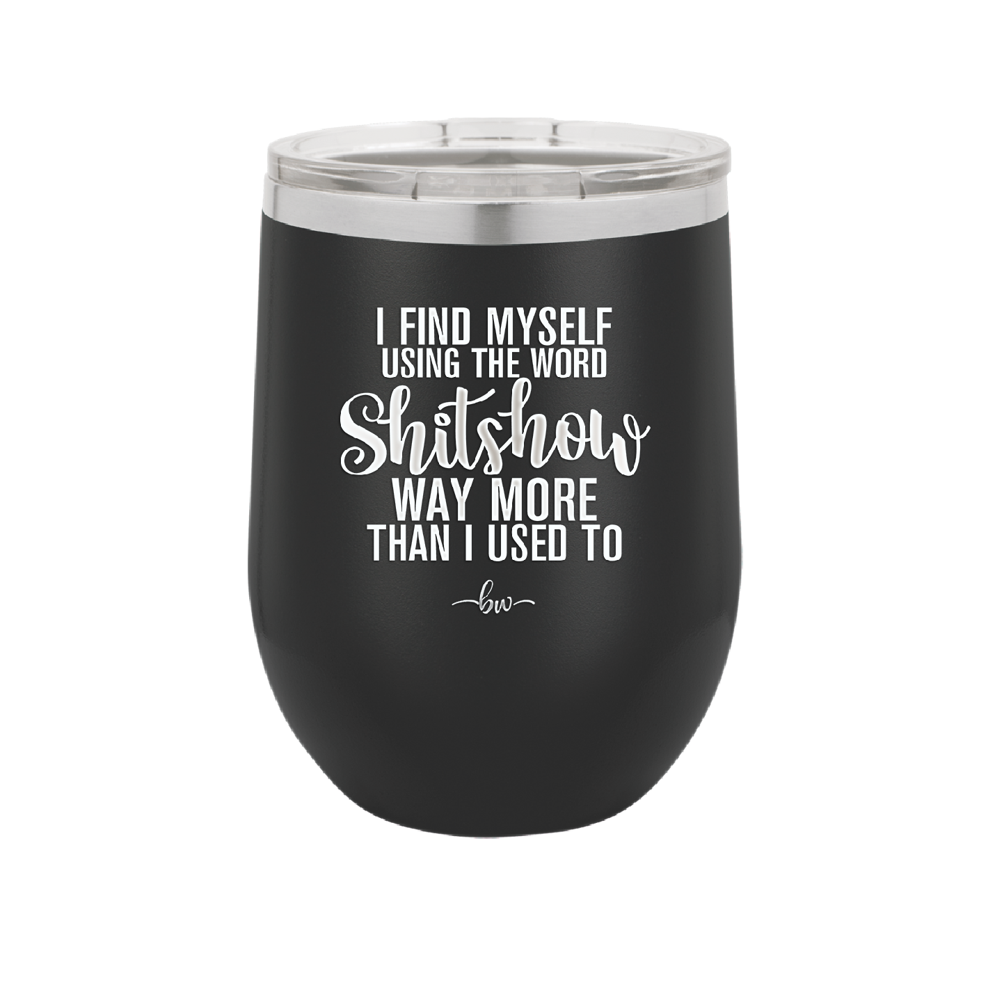 I Find Myself Using the Word Shitshow Way More Than I Used To - Laser Engraved Stainless Steel Drinkware - 2323 -