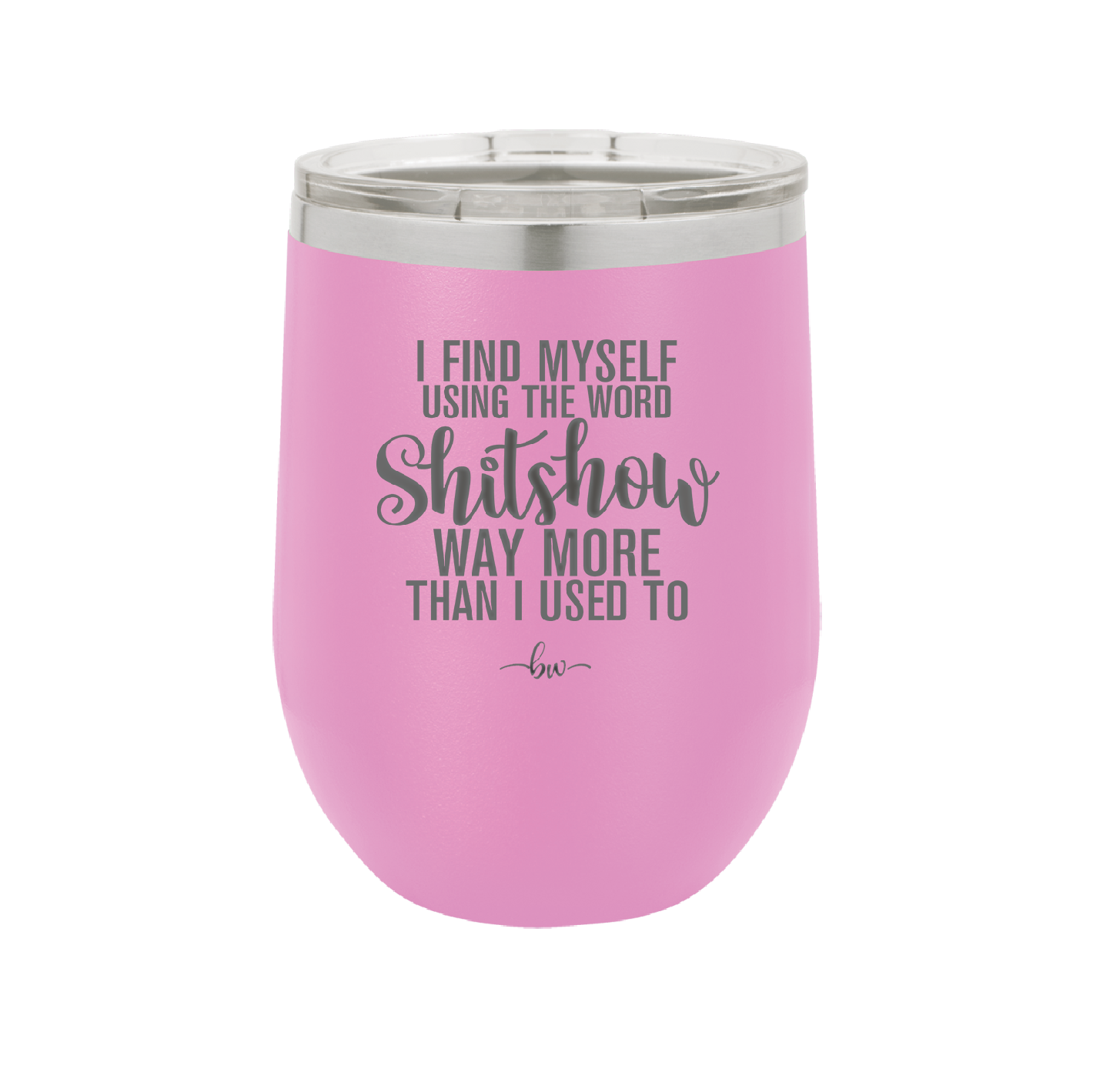 I Find Myself Using the Word Shitshow Way More Than I Used To - Laser Engraved Stainless Steel Drinkware - 2323 -