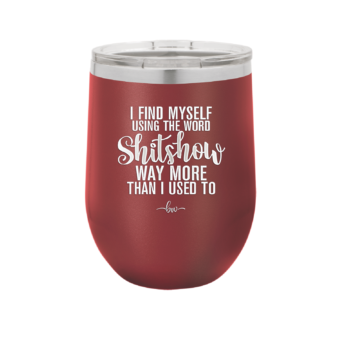 I Find Myself Using the Word Shitshow Way More Than I Used To - Laser Engraved Stainless Steel Drinkware - 2323 -