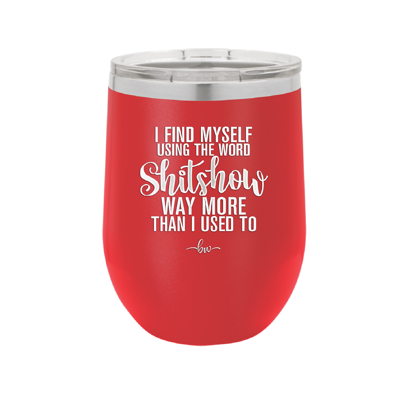 I Find Myself Using the Word Shitshow Way More Than I Used To - Laser Engraved Stainless Steel Drinkware - 2323 -