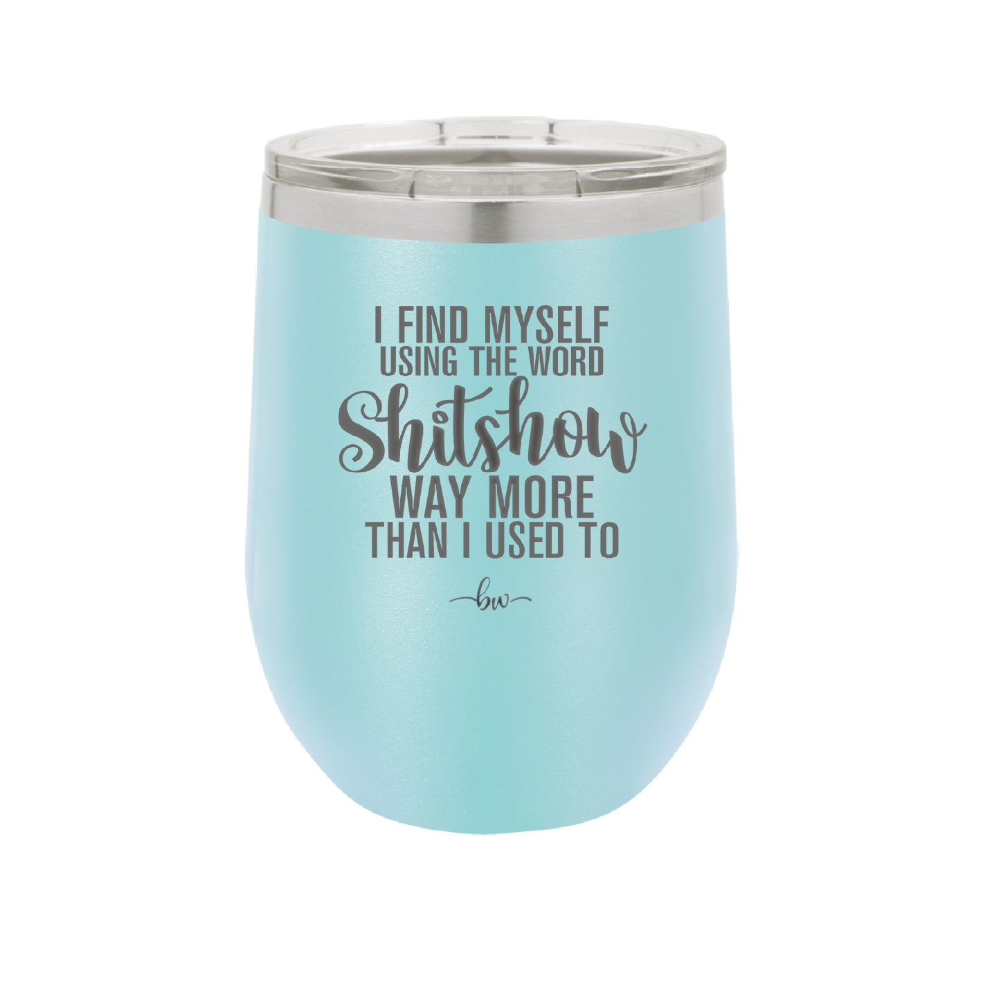 I Find Myself Using the Word Shitshow Way More Than I Used To - Laser Engraved Stainless Steel Drinkware - 2323 -