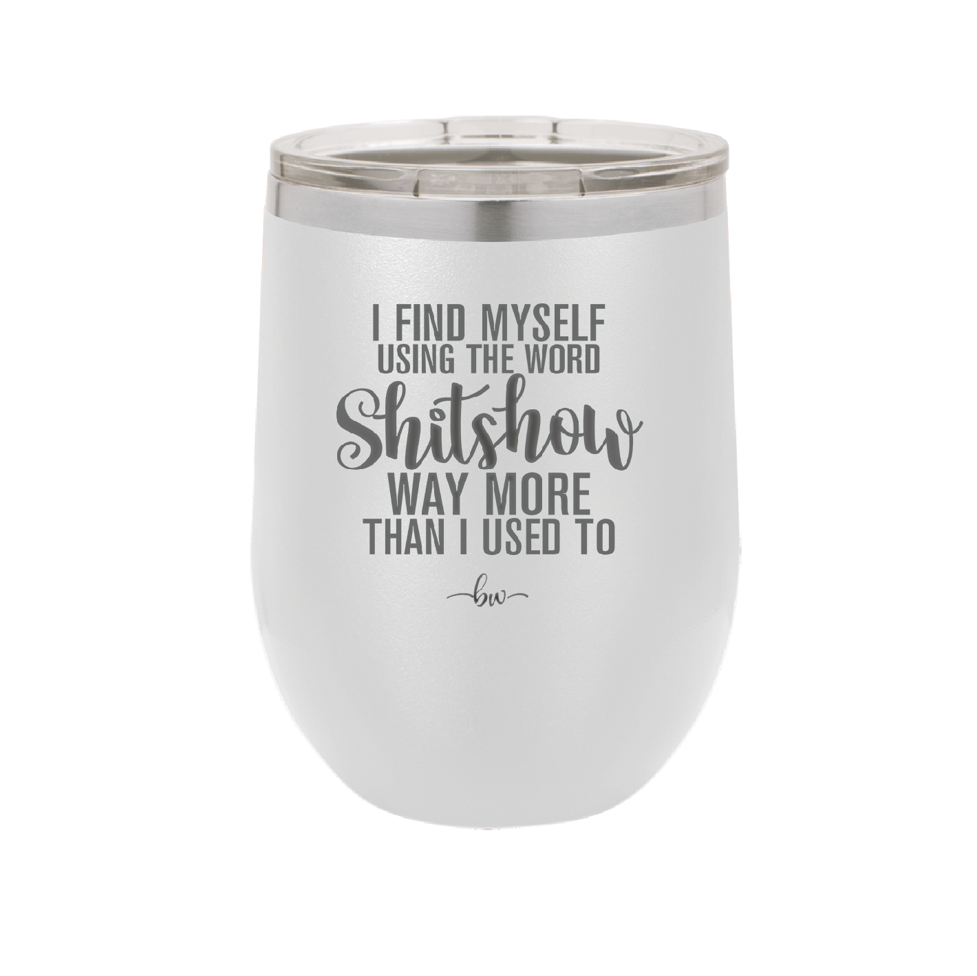 I Find Myself Using the Word Shitshow Way More Than I Used To - Laser Engraved Stainless Steel Drinkware - 2323 -