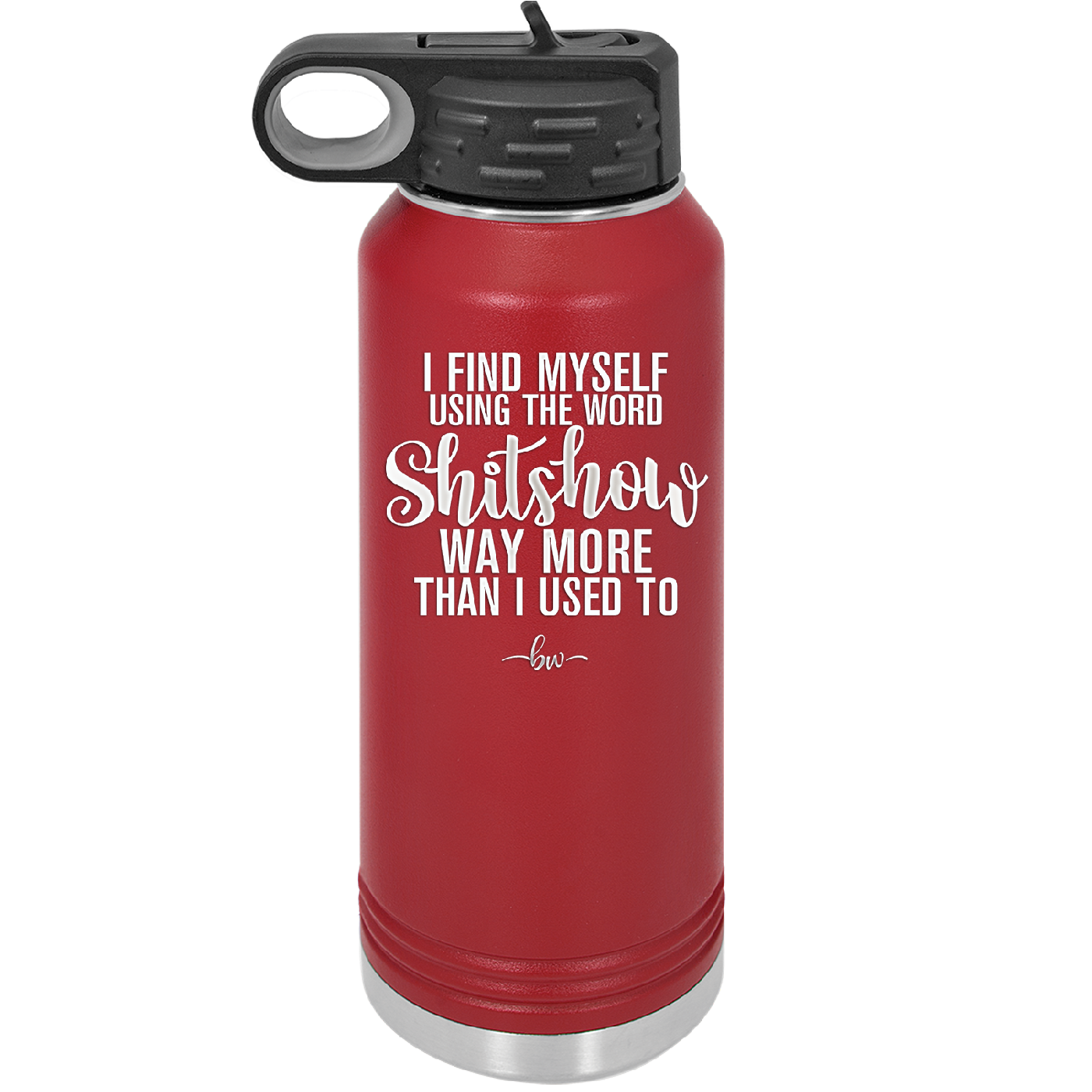 I Find Myself Using the Word Shitshow Way More Than I Used To - Laser Engraved Stainless Steel Drinkware - 2323 -