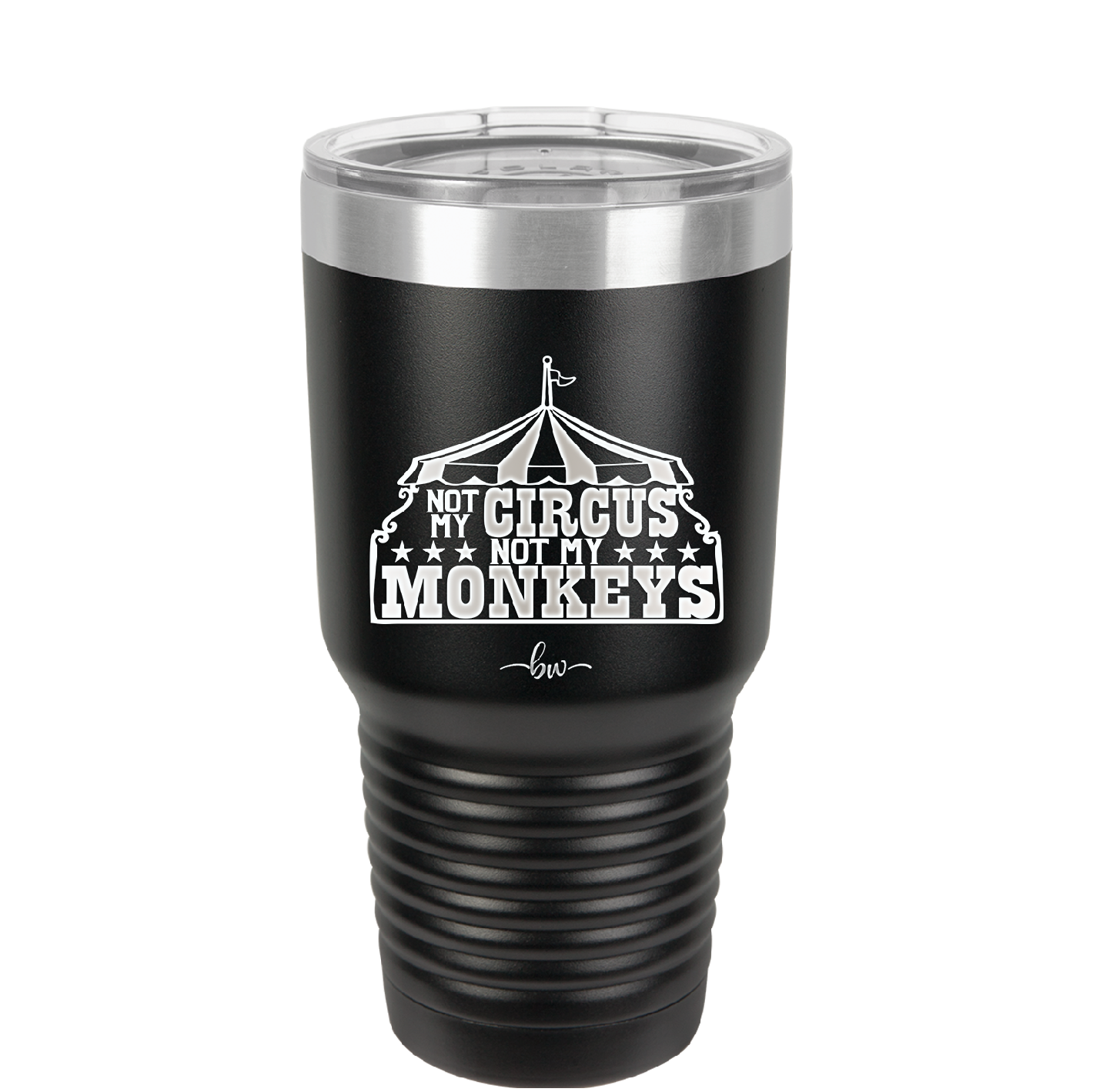 Not My Circus Not My Monkeys - Laser Engraved Stainless Steel Drinkware - 2325 -