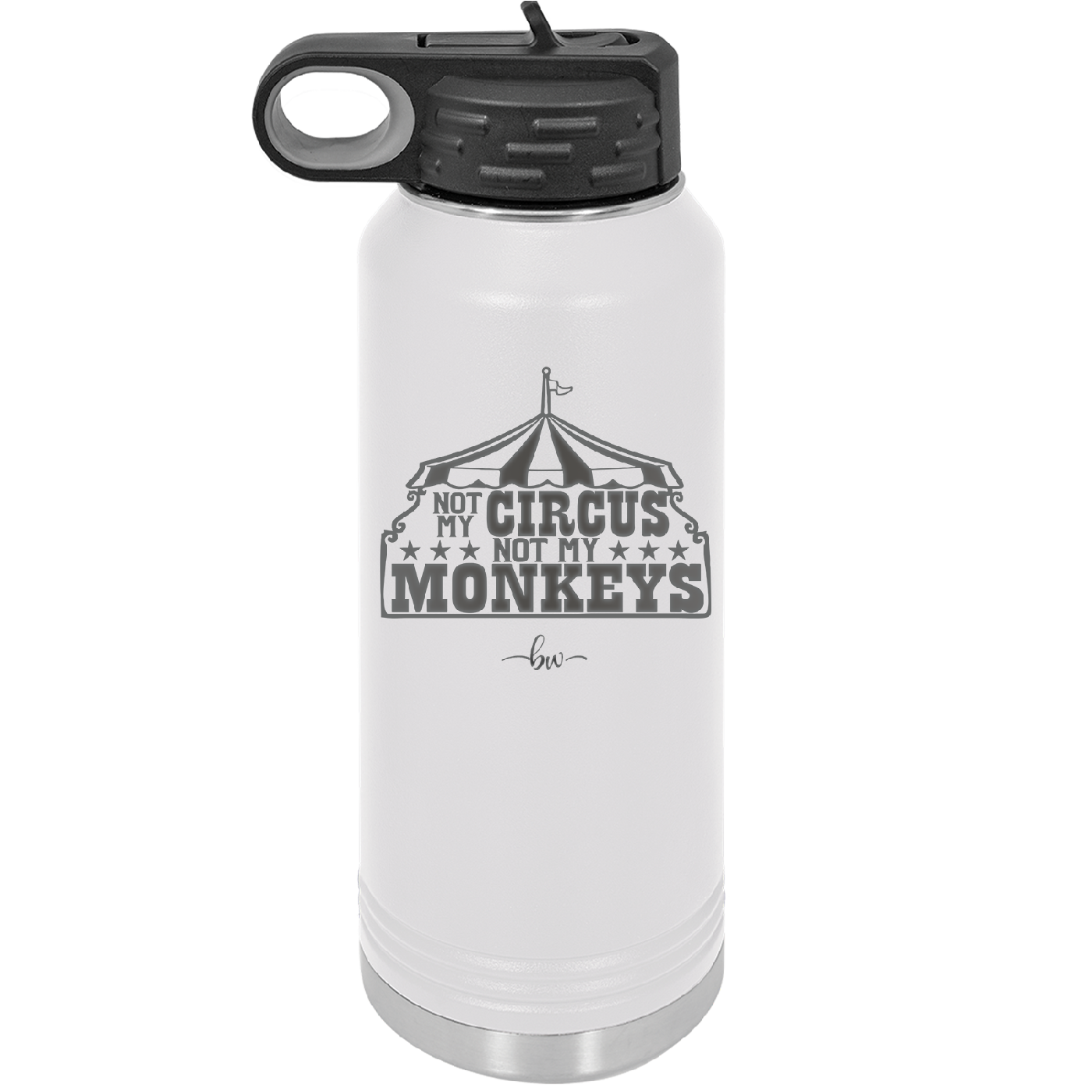 Not My Circus Not My Monkeys - Laser Engraved Stainless Steel Drinkware - 2325 -