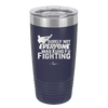 Surely Not Everyone Was Kung Fu Fighting - Laser Engraved Stainless Steel Drinkware - 2375 -