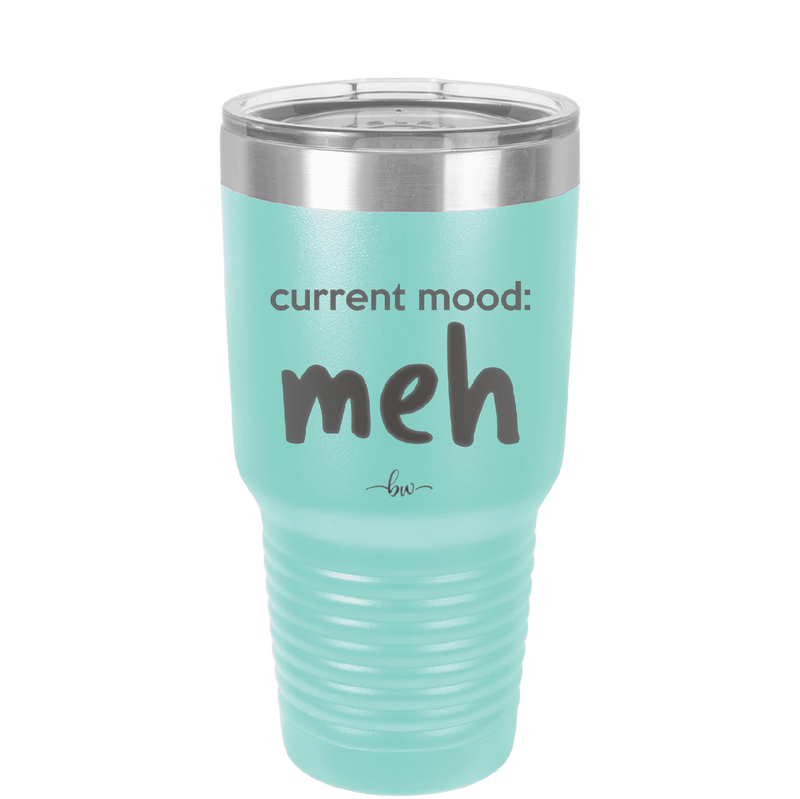 Current Mood: meh - Laser Engraved Stainless Steel Drinkware - 2379 -