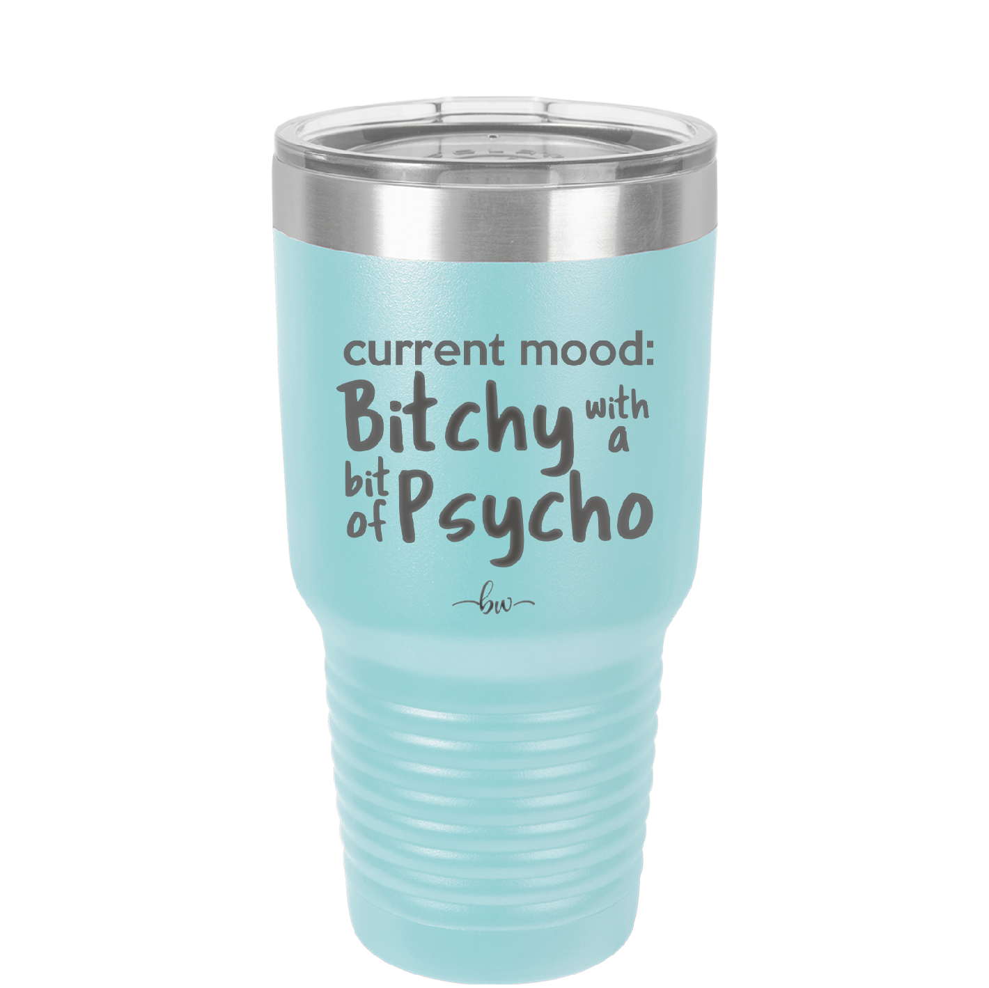 Current Mood: Bitchy with a Bit of Psycho - Laser Engraved Stainless Steel Drinkware - 2381 -