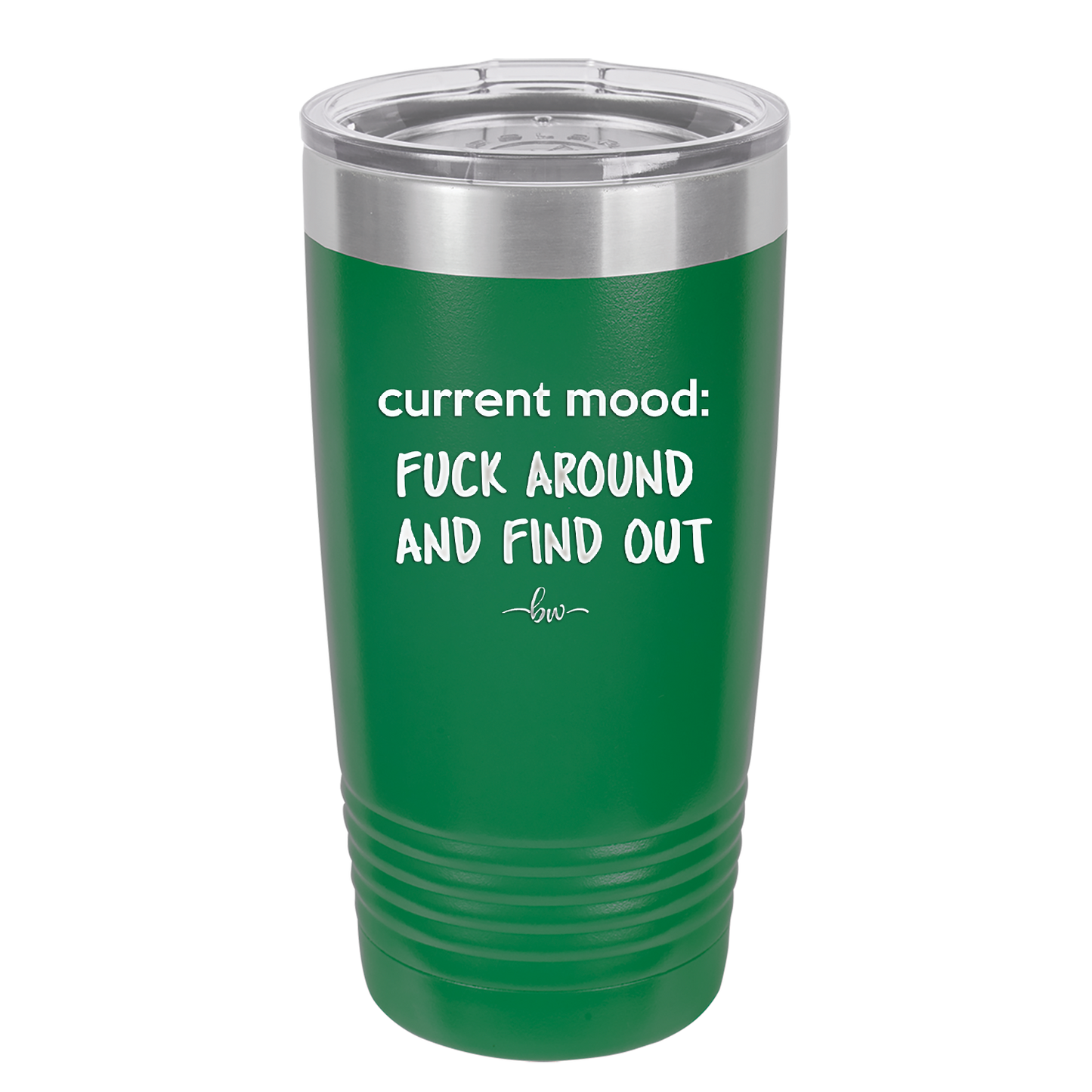 Current Mood: Fuck Around and Find Out - Laser Engraved Stainless Steel Drinkware - 2382 -