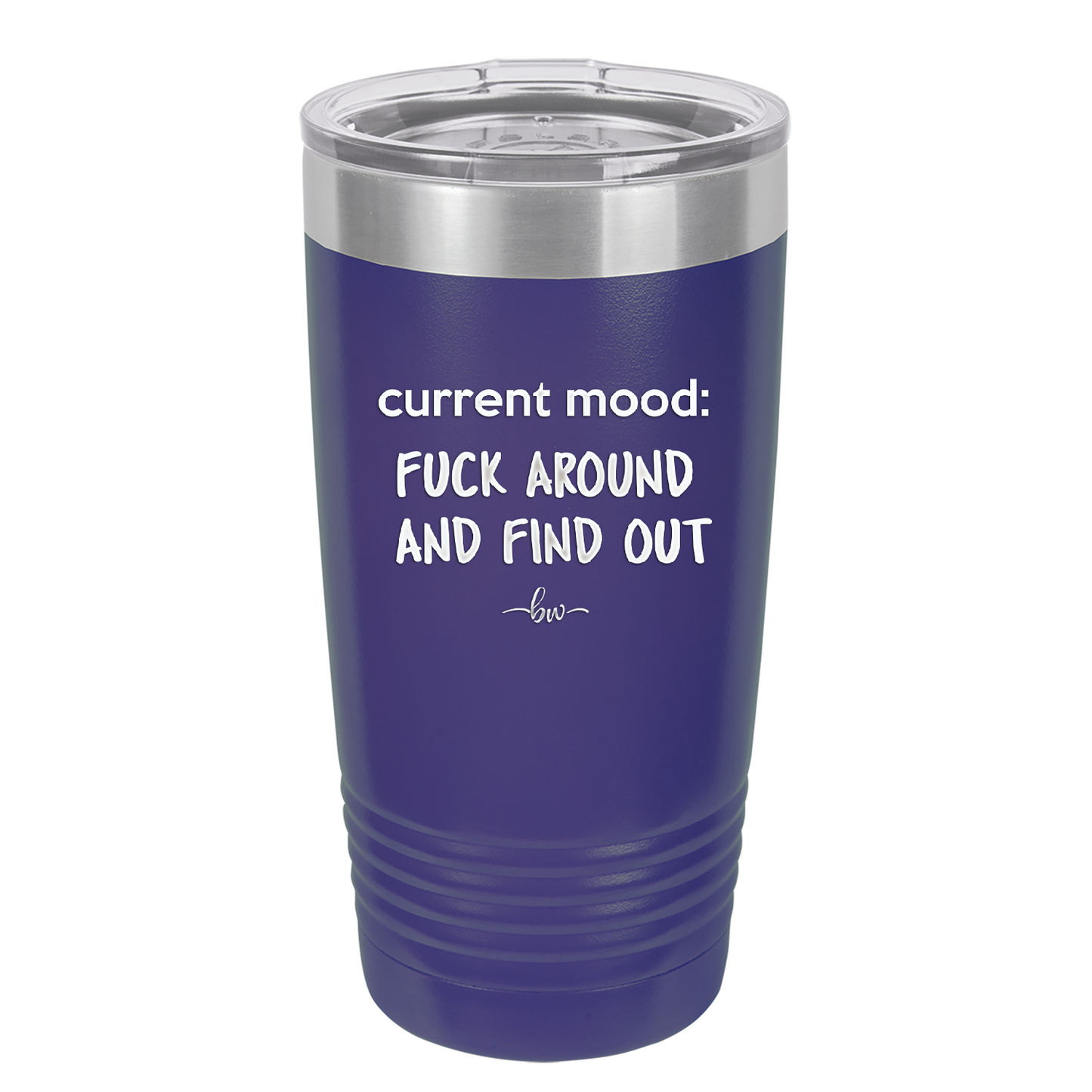 Current Mood: Fuck Around and Find Out - Laser Engraved Stainless Steel Drinkware - 2382 -