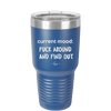 Current Mood: Fuck Around and Find Out - Laser Engraved Stainless Steel Drinkware - 2382 -