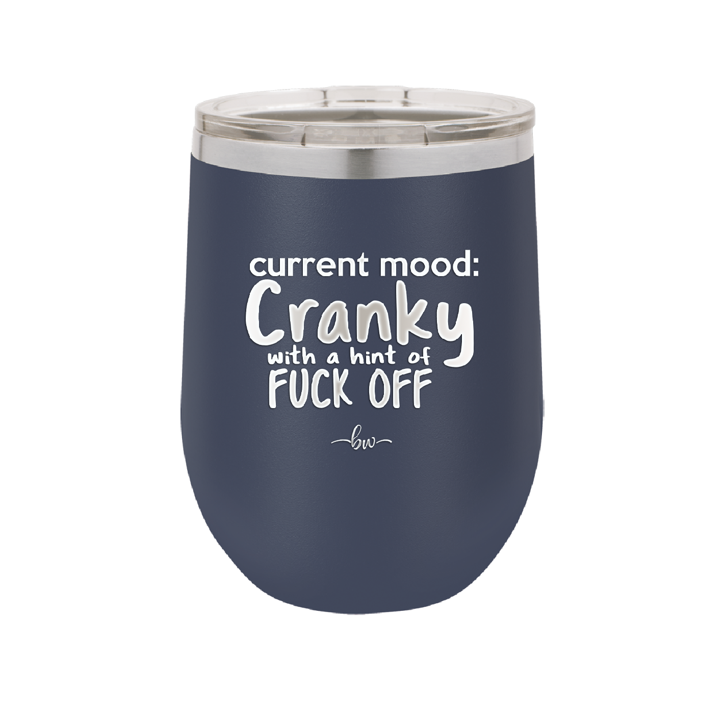 Current Mood: Cranky with a Hint of Fuck Off - Laser Engraved Stainless Steel Drinkware - 2383 -