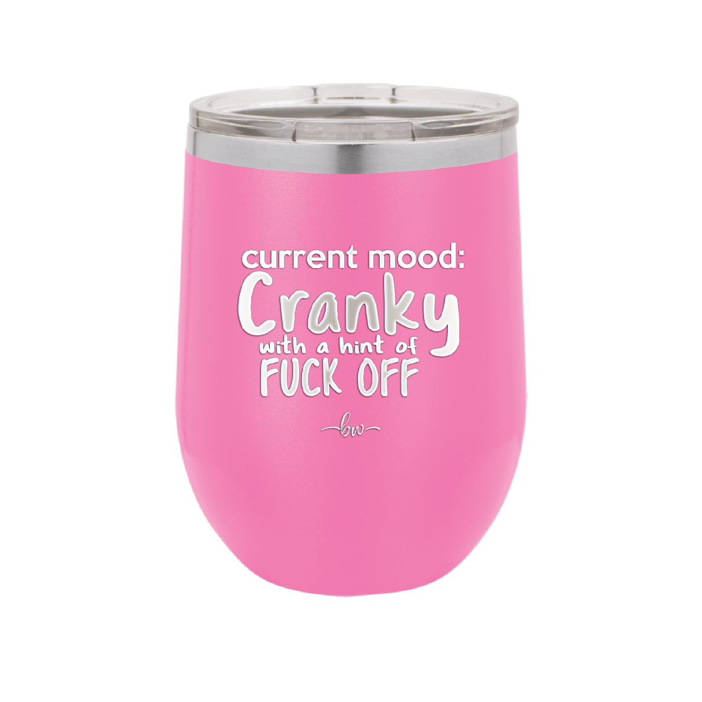 Current Mood: Cranky with a Hint of Fuck Off - Laser Engraved Stainless Steel Drinkware - 2383 -