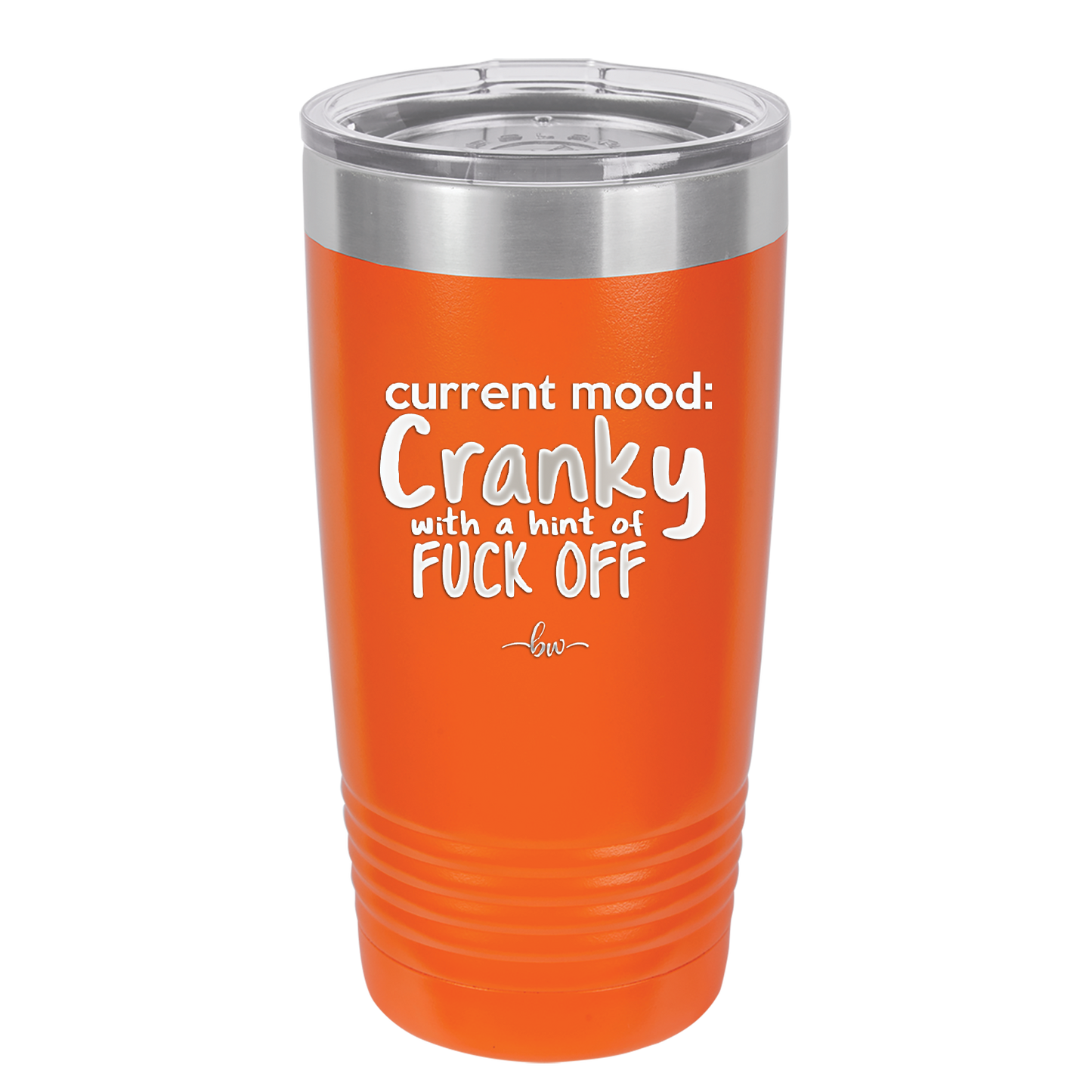 Current Mood: Cranky with a Hint of Fuck Off - Laser Engraved Stainless Steel Drinkware - 2383 -