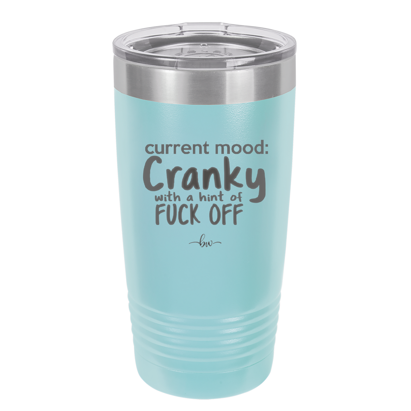 Current Mood: Cranky with a Hint of Fuck Off - Laser Engraved Stainless Steel Drinkware - 2383 -