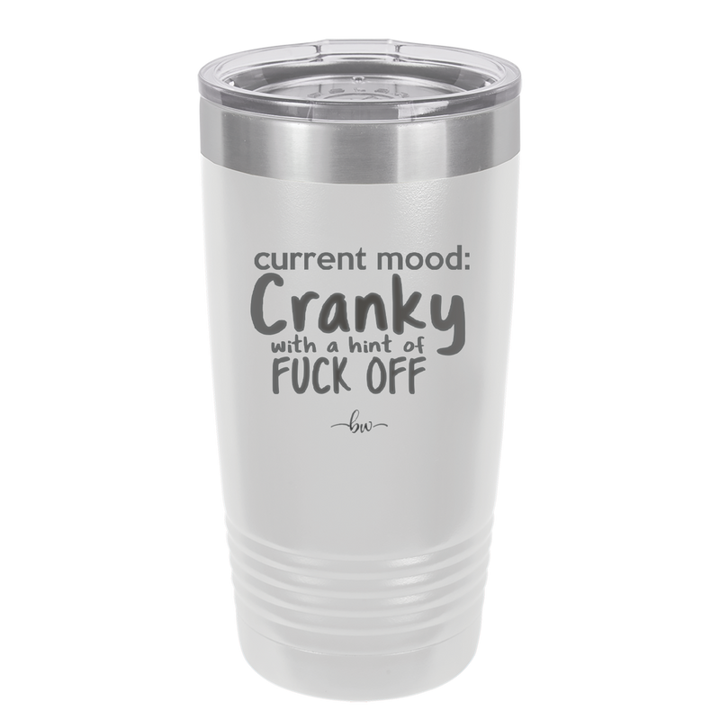 Current Mood: Cranky with a Hint of Fuck Off - Laser Engraved Stainless Steel Drinkware - 2383 -