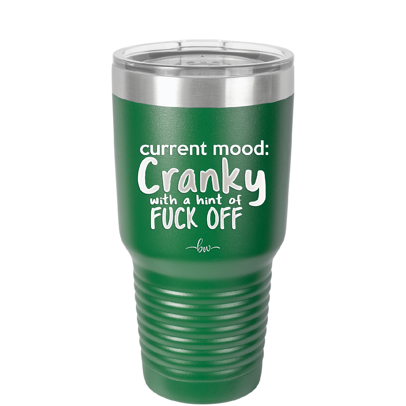 Current Mood: Cranky with a Hint of Fuck Off - Laser Engraved Stainless Steel Drinkware - 2383 -