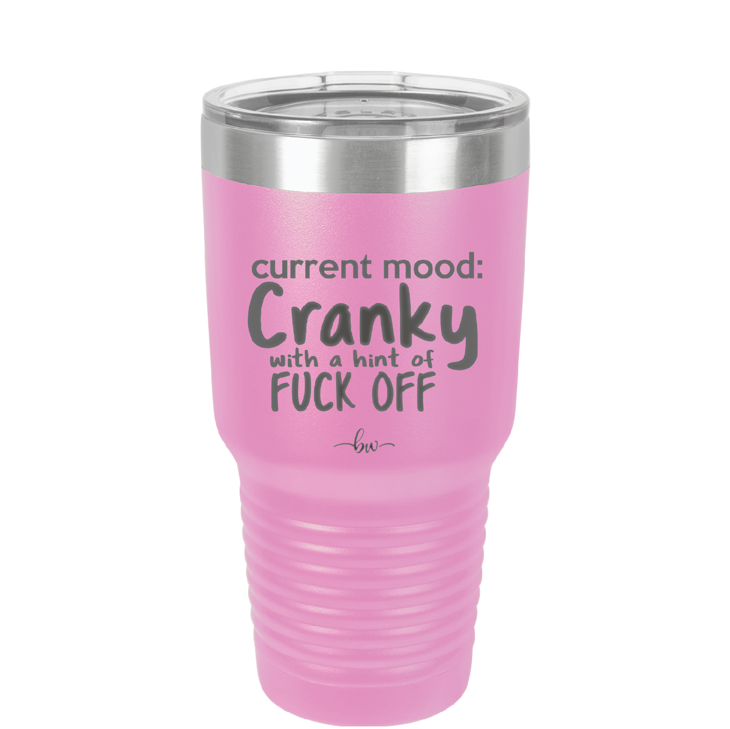 Current Mood: Cranky with a Hint of Fuck Off - Laser Engraved Stainless Steel Drinkware - 2383 -