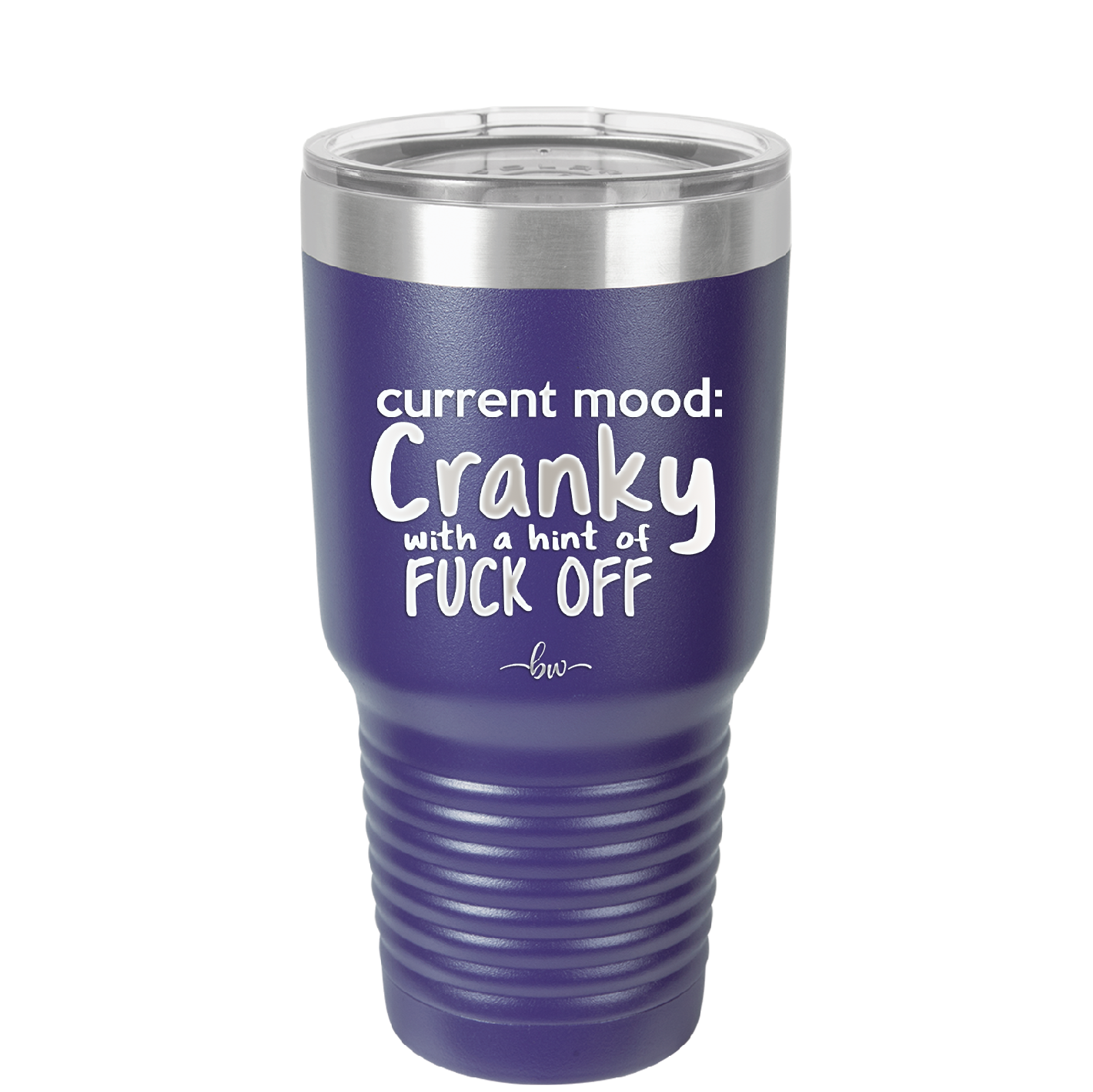 Current Mood: Cranky with a Hint of Fuck Off - Laser Engraved Stainless Steel Drinkware - 2383 -