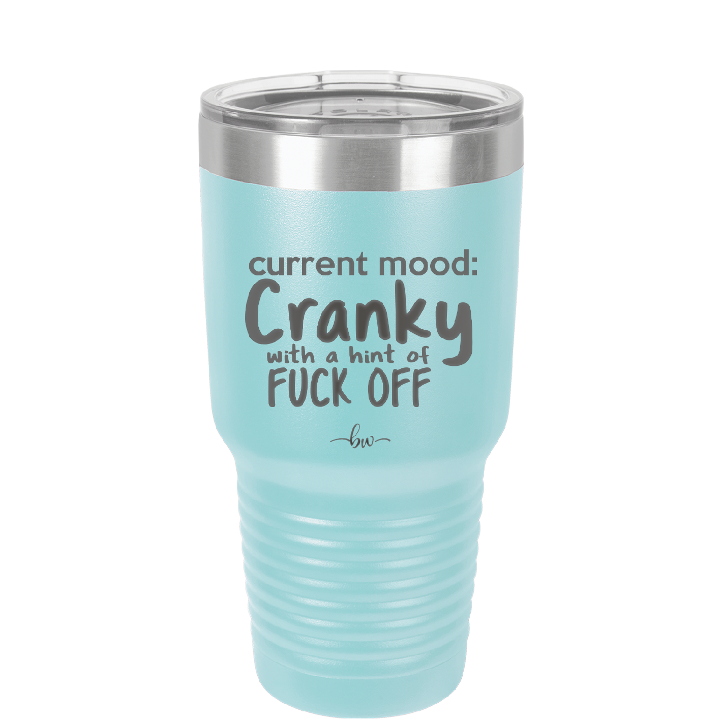 Current Mood: Cranky with a Hint of Fuck Off - Laser Engraved Stainless Steel Drinkware - 2383 -