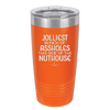 Jolliest Bunch of Assholes This Side of the Nuthouse - Laser Engraved Stainless Steel Drinkware - 2392 -