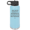 Jolliest Bunch of Assholes This Side of the Nuthouse - Laser Engraved Stainless Steel Drinkware - 2392 -