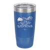 I Sweat Glitter and Fart Rainbows Cat - Laser Engraved Stainless Steel Drinkware - 2397 -