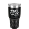 I'm Feeling a Little Stabby Today Unicorn - Laser Engraved Stainless Steel Drinkware - 2399 -