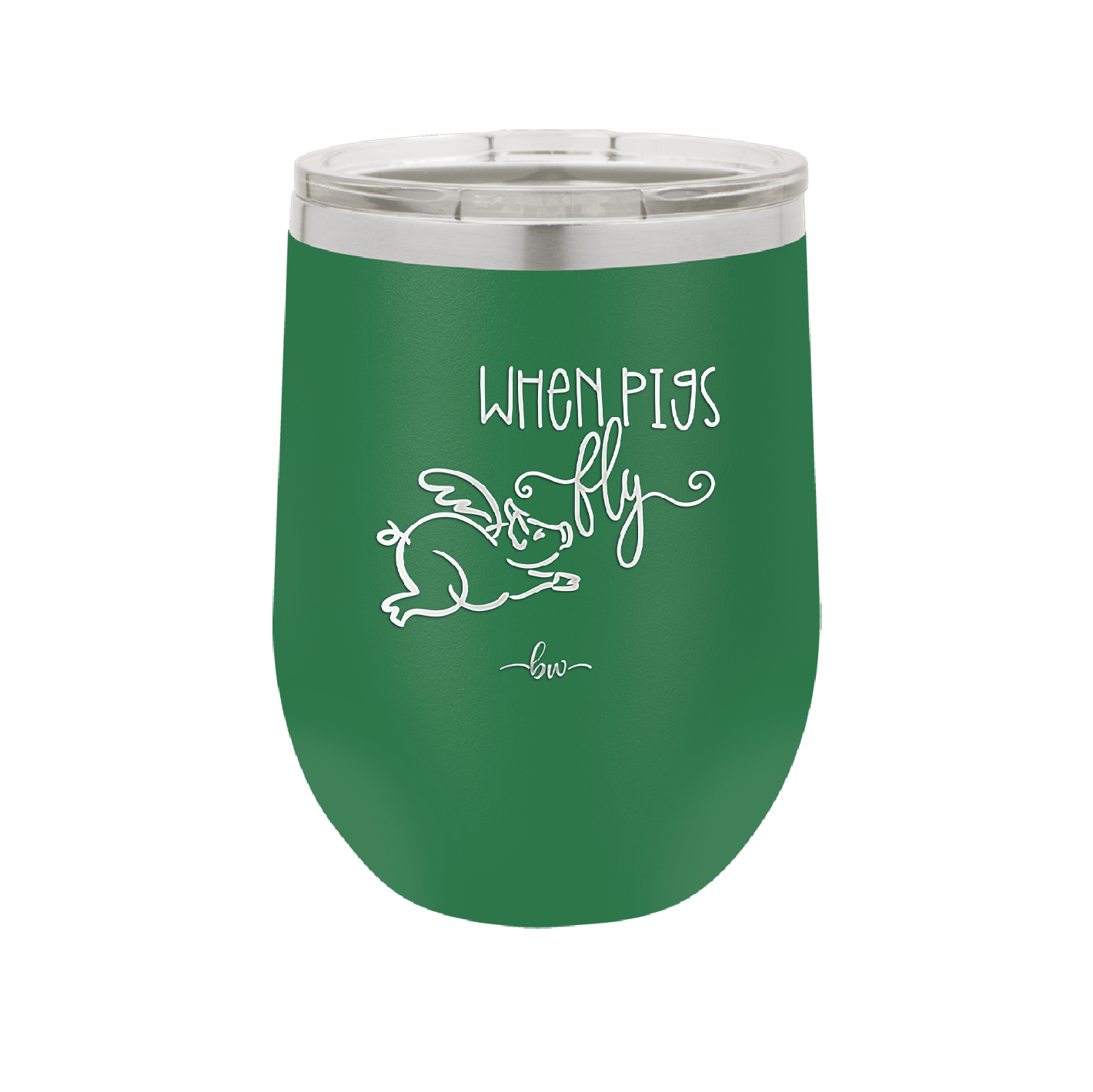 When Pigs Fly - Laser Engraved Stainless Steel Drinkware - 2401 -