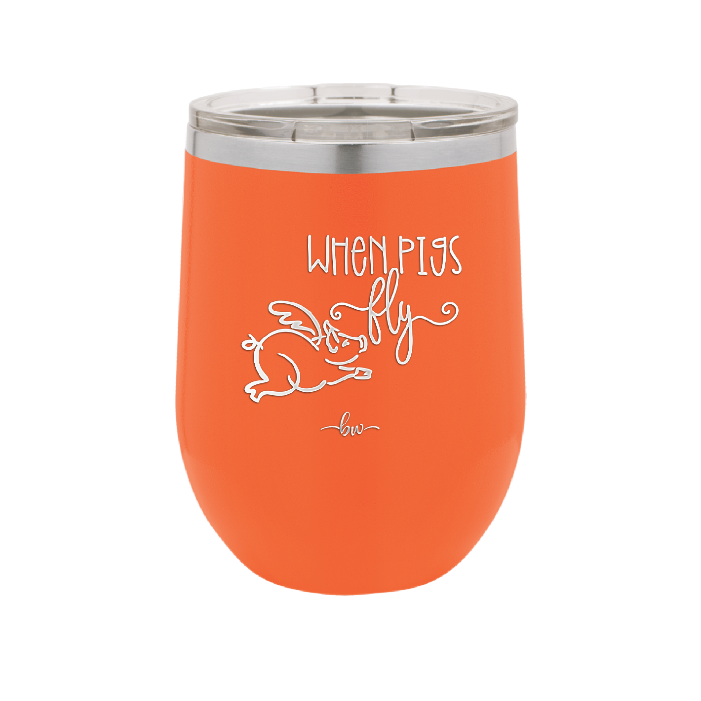When Pigs Fly - Laser Engraved Stainless Steel Drinkware - 2401 -