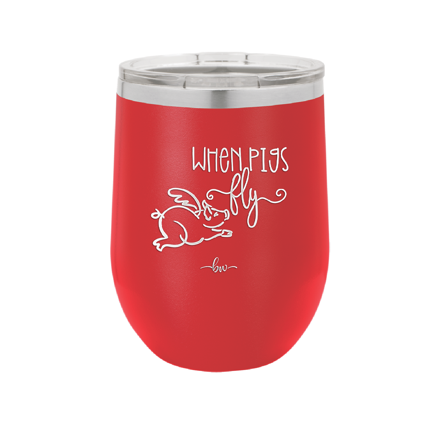 When Pigs Fly - Laser Engraved Stainless Steel Drinkware - 2401 -