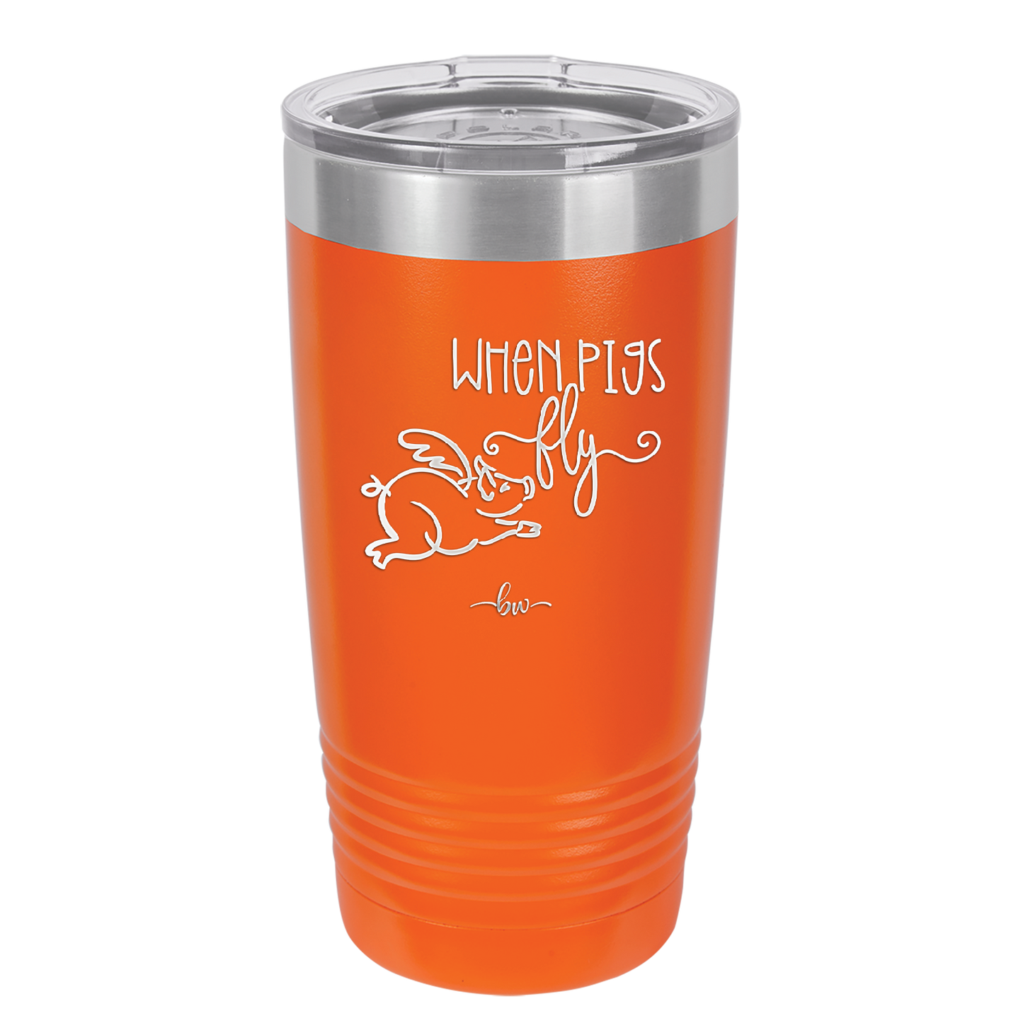 When Pigs Fly - Laser Engraved Stainless Steel Drinkware - 2401 -