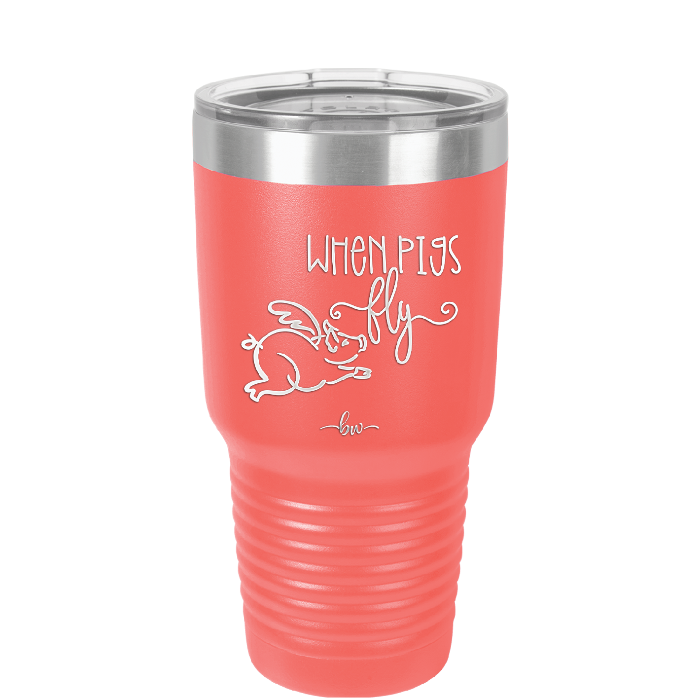 When Pigs Fly - Laser Engraved Stainless Steel Drinkware - 2401 -