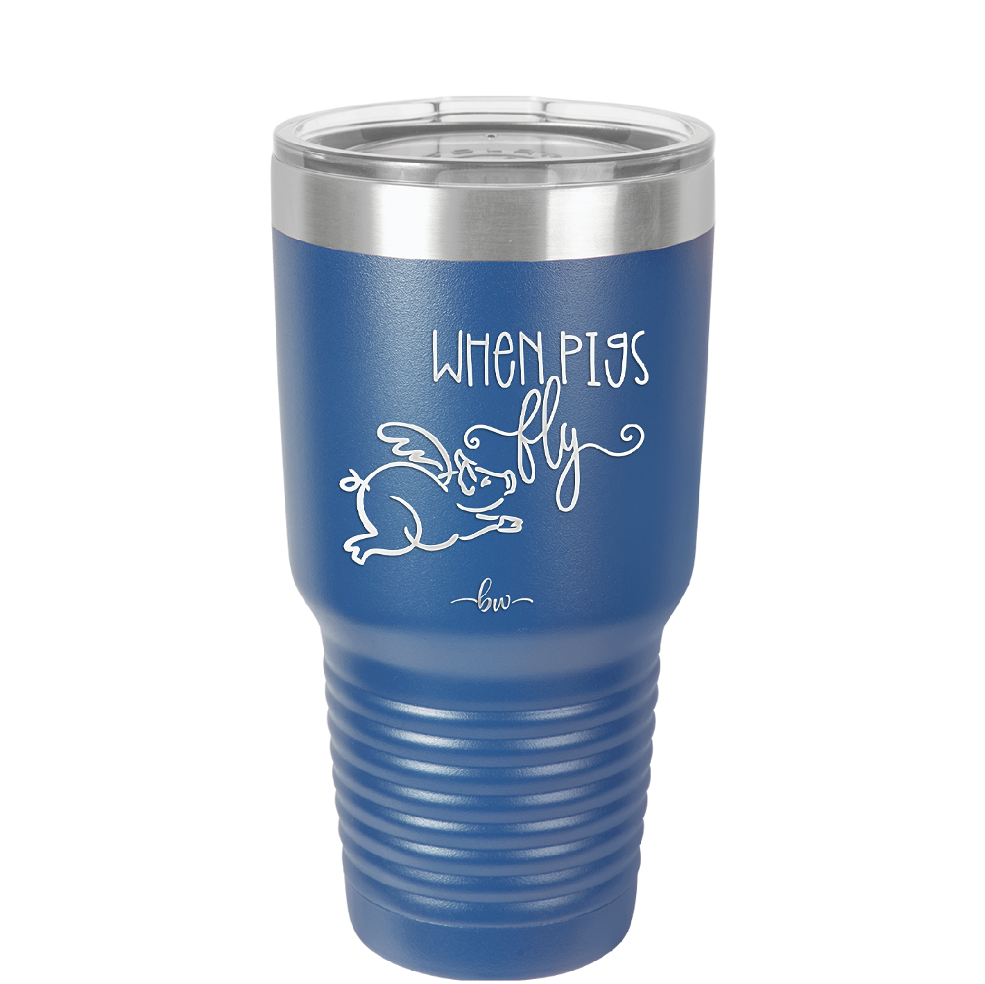 When Pigs Fly - Laser Engraved Stainless Steel Drinkware - 2401 -