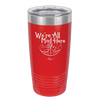 We're All Mad Here - Laser Engraved Stainless Steel Drinkware - 2404 -